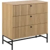 Nordhavn Ladenkasten|Industriele Kasten|Calmera Ladekast Naturel 3 lade 80cm