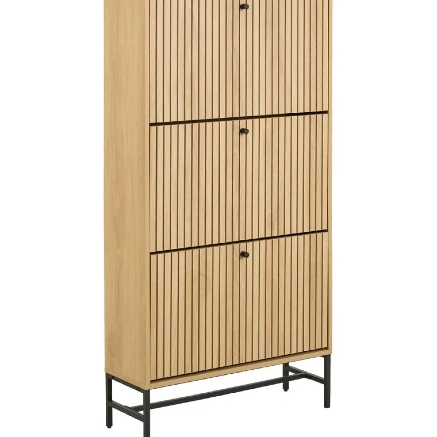 Nordhavn Schoenenkasten|Schoenenkasten|Calmera Schoenenkast Naturel 3 vak 71cm