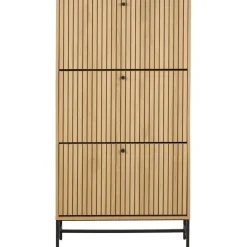 Nordhavn Schoenenkasten|Schoenenkasten|Calmera Schoenenkast Naturel 3 vak 71cm
