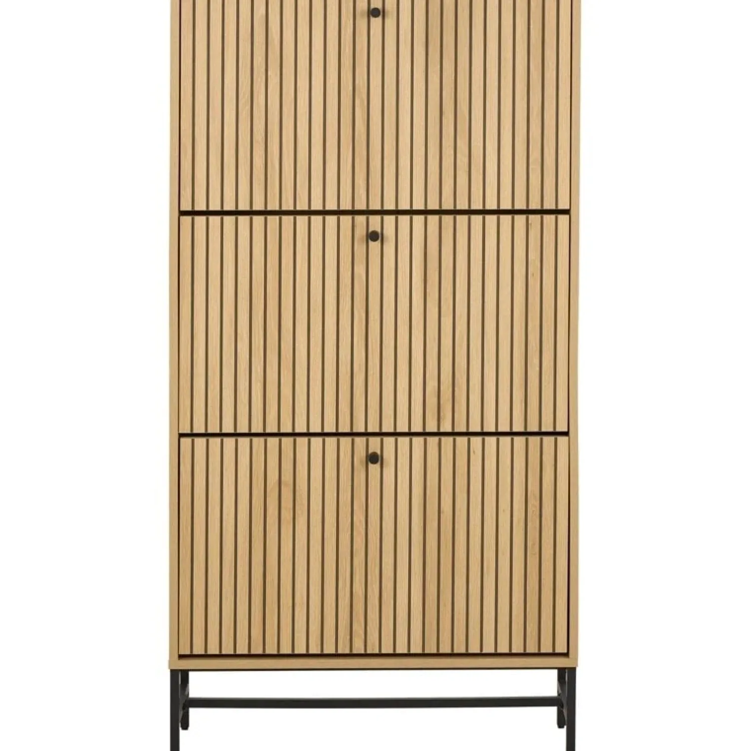 Nordhavn Schoenenkasten|Schoenenkasten|Calmera Schoenenkast Naturel 3 vak 71cm