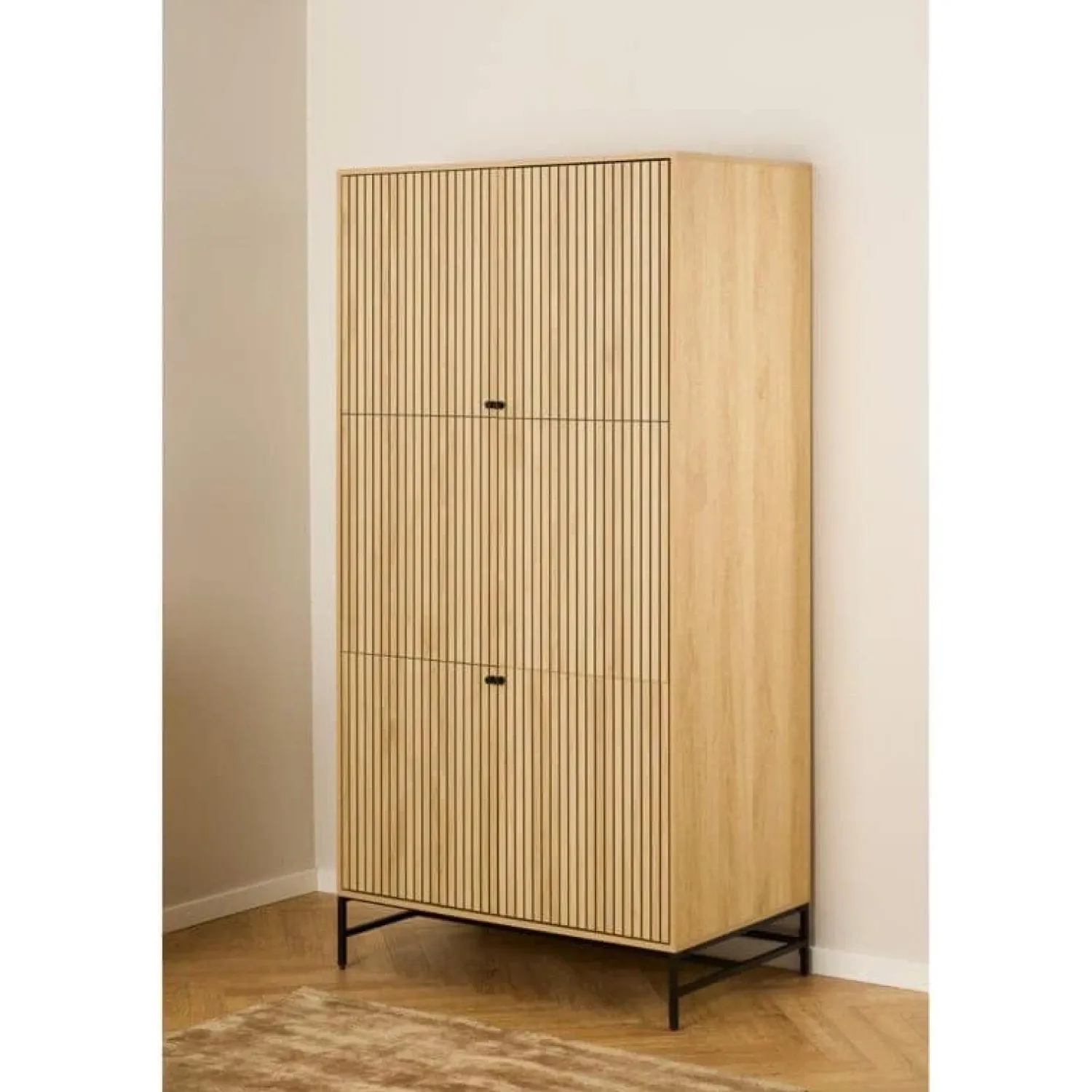 Nordhavn Wandkasten|Industriele Kasten|Calmera Wandkast Naturel 99cm