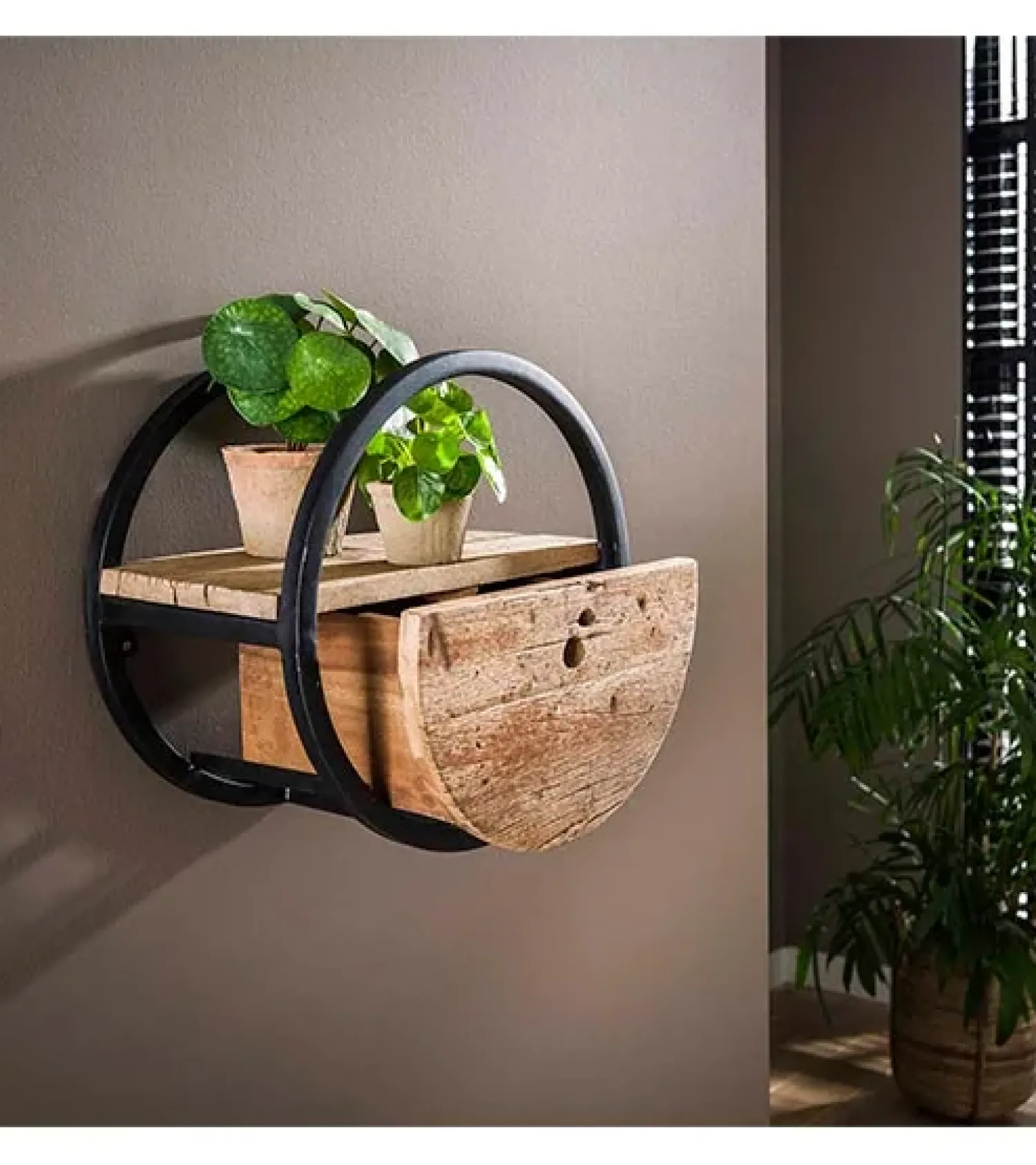 Kalfort Wandplanken|Wandrekken|Calro industrieel wandrek 40cm