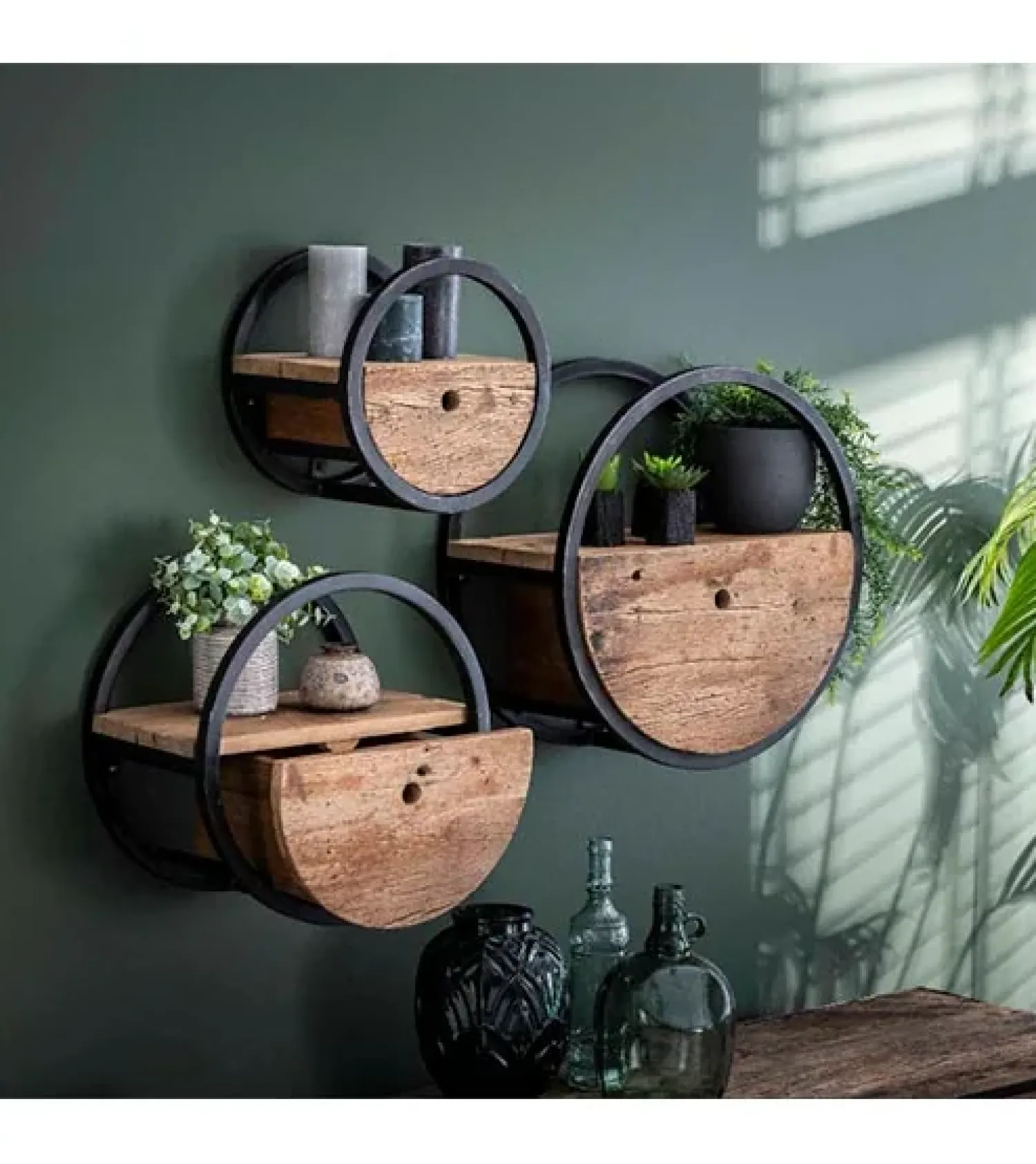 Kalfort Wandplanken|Wandrekken|Calro industrieel wandrek 50cm