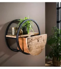 Kalfort Wandplanken|Wandrekken|Calro industrieel wandrek set van 3