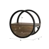 Kalfort Wandrekken|Wandrekken|Calro Wandrek 1 lade Acaciahout bruin 40cm