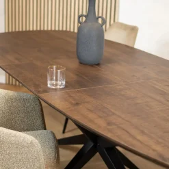 Maison Madera Eettafels|Calvenza uitschuifbare Eettafel Deens ovaal 220/277cm - Zelf samenstellen