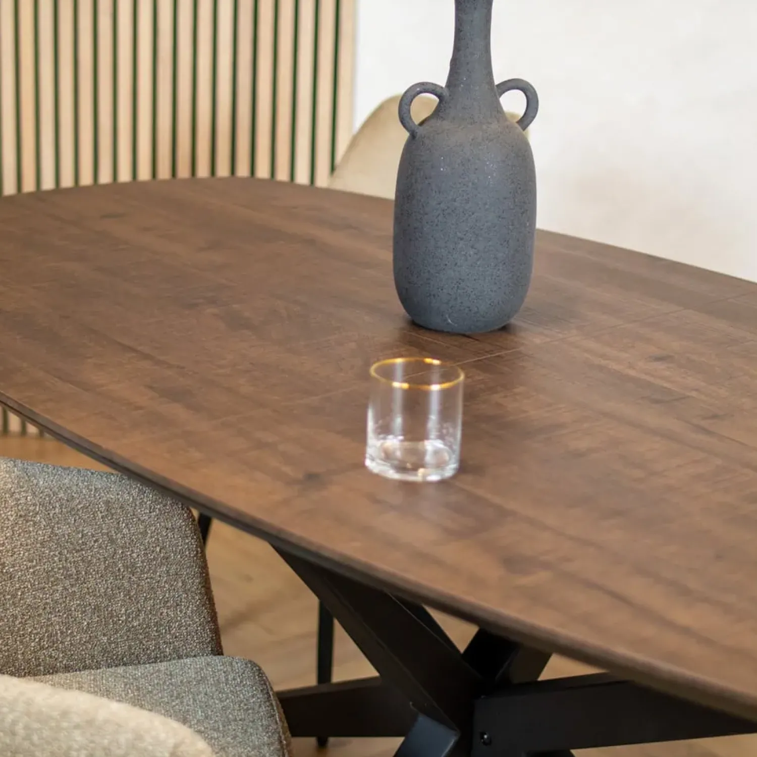 Maison Madera Eettafels|Calvenza uitschuifbare Eettafel Deens ovaal 160/217cm - Zelf samenstellen