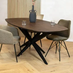 Maison Madera Eettafels|Calvenza uitschuifbare Eettafel Deens ovaal 180/237cm - Zelf samenstellen