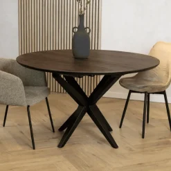 Maison Madera Eettafels|Calvenza uitschuifbare Eettafel rond 120/160cm - Zelf samenstellen