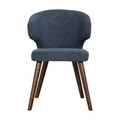 vtwonen Eetkamerstoelen|Cape Eetkamerstoel stof blauw