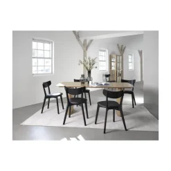 LykkeHome Eetkamerstoelen|Cari Eetkamerstoel zwart