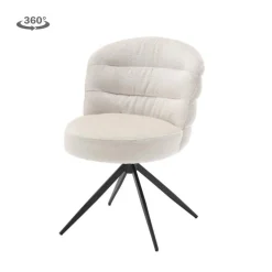 Tower living Eetkamerstoelen|Carro Eetkamerstoel Gebroken wit
