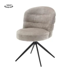 Tower living Eetkamerstoelen|Carro Eetkamerstoel grijs