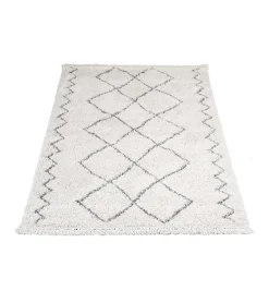 Decor 88 Vloerkleden|Casablanca vloerkleed hoogpolig rechthoek creme