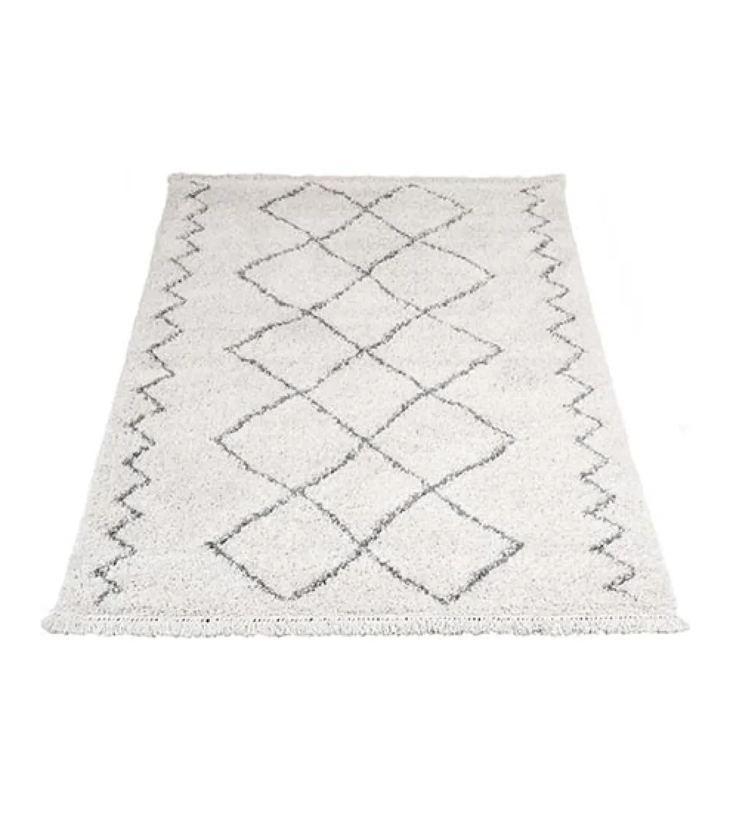 Decor 88 Vloerkleden|Casablanca vloerkleed hoogpolig rechthoek creme