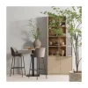 WOOOD Vitrinekasten|Industriele Kasten|Casa Buffetkast grenen mud 101 cm