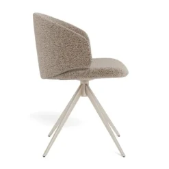 Nordhavn Eetkamerstoelen|Casaro Eetkamerstoel Donkerbeige met zand poot