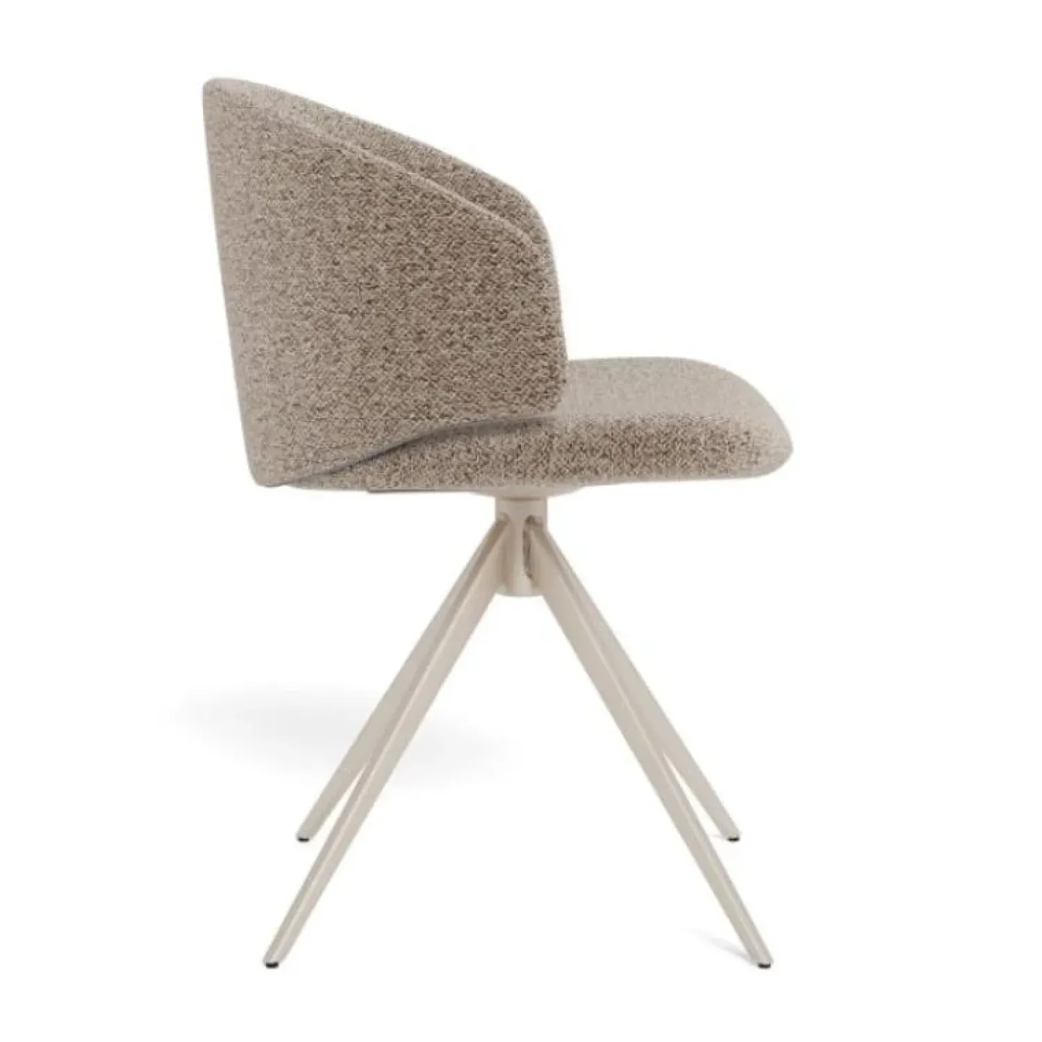 Nordhavn Eetkamerstoelen|Casaro Eetkamerstoel Donkerbeige met zand poot
