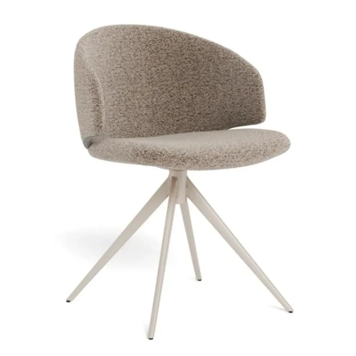 Nordhavn Eetkamerstoelen|Casaro Eetkamerstoel Donkerbeige met zand poot