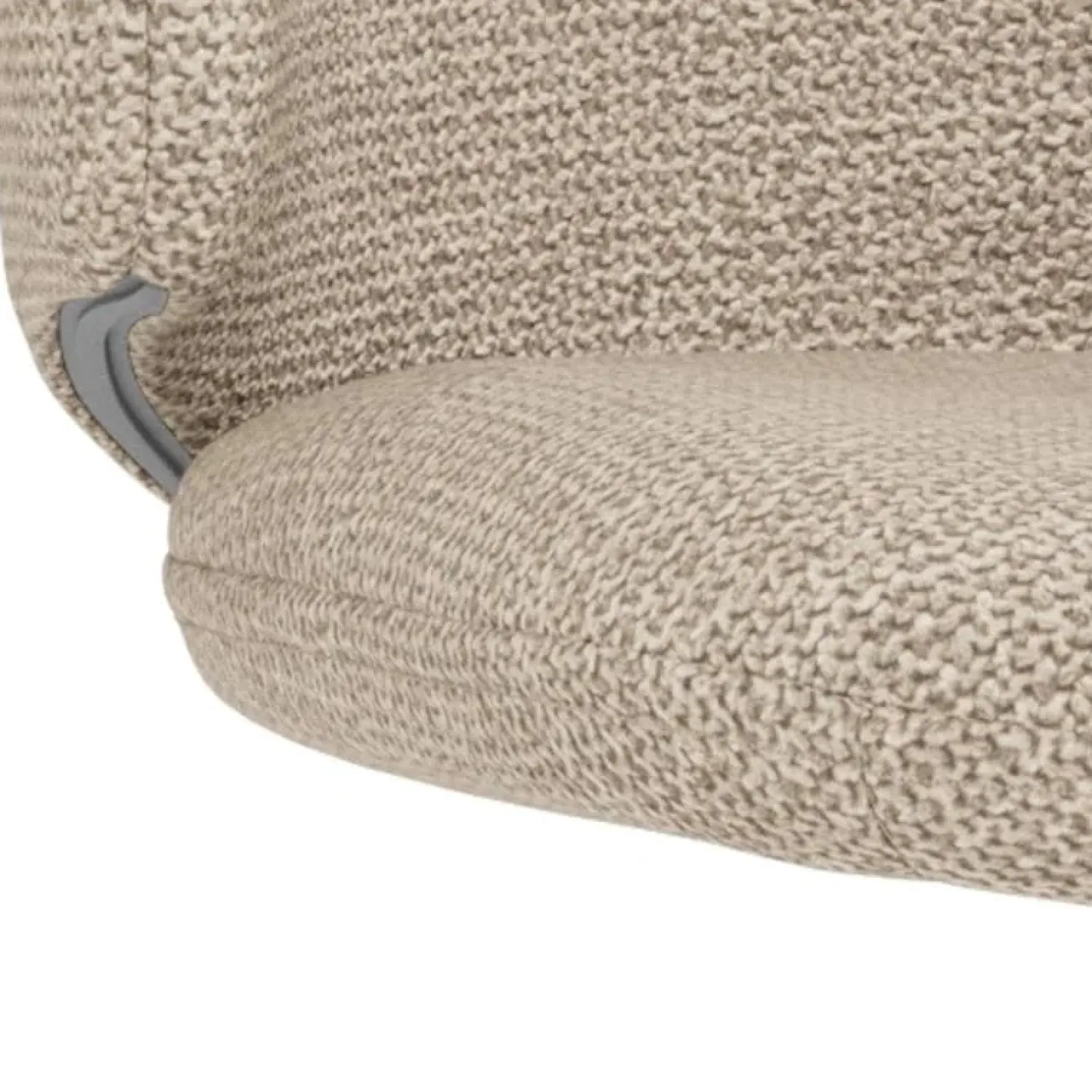 Nordhavn Eetkamerstoelen|Casaro Eetkamerstoel Lichtbeige met zwarte poot