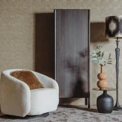 Tower living Fauteuils|Castro Fauteuil Crème draaibaar