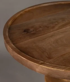 Dutchbone Bijzettafels|Cath Bijzettafel Walnoot 46cm