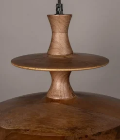 Dutchbone Hanglampen|Cath 1-lichts Hanglamp Large Walnoot