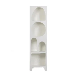 WOOOD Vakkenkasten|Industriele Kasten|Caz Vakkenkast smal wit 48cm