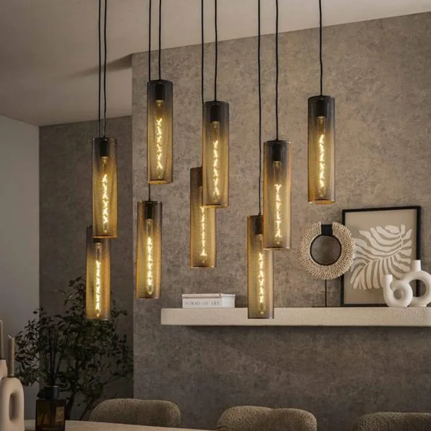 By Boo Hanglampen|Celeste Hanglamp 9-lichts Metaal