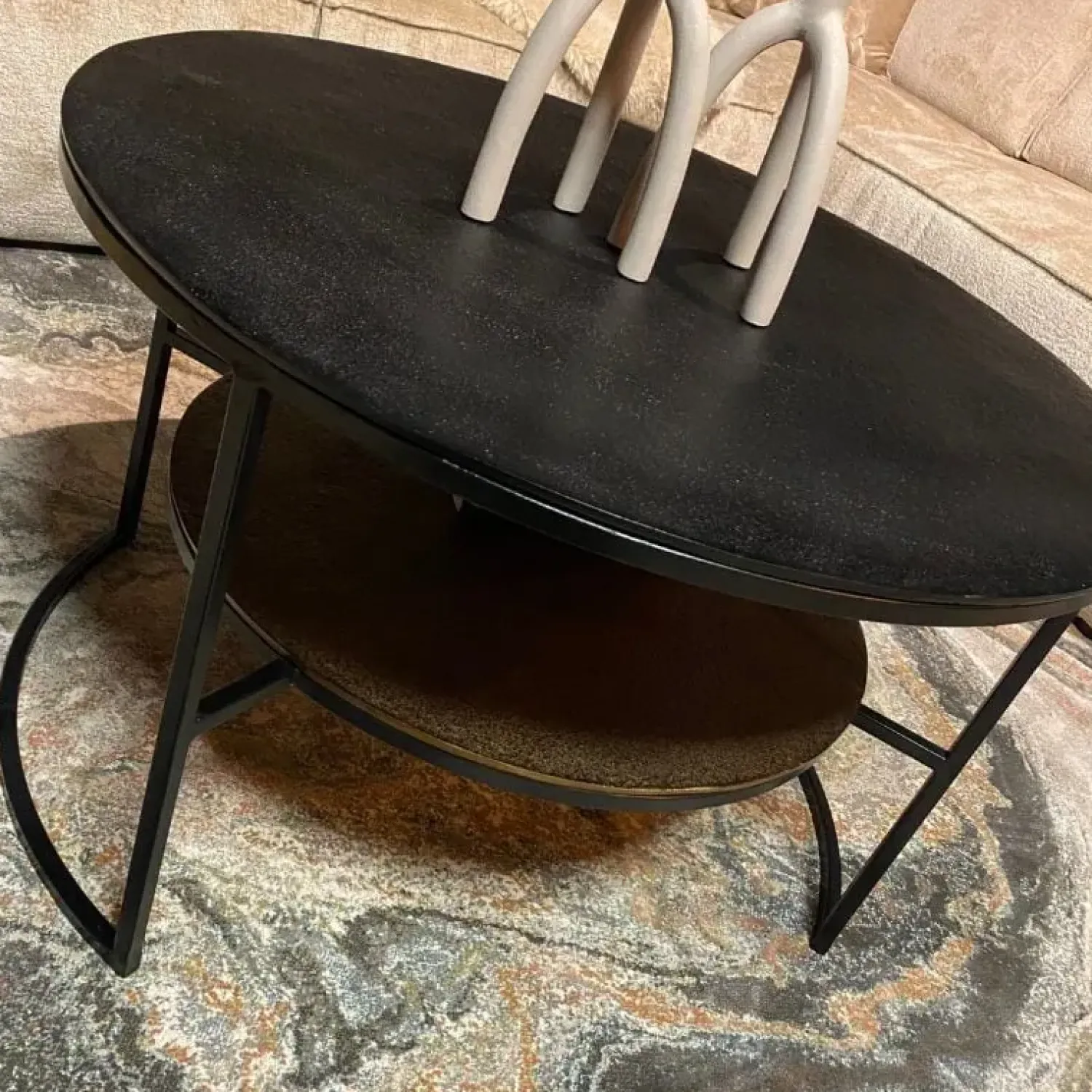 Furndea Salontafels|Celicia salontafel Zwart Goud