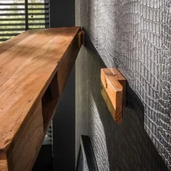 Kalfort Wandplanken|Tv Meubels|Charles Wandplank/Tv meubel Acaciahout 200cm