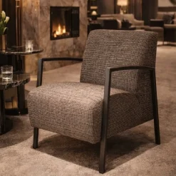Cavetown Fauteuils|Charlie fauteuil met metalen armleuning