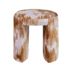 WOOOD Krukjes|Charlie Kruk rond Karamelbruin 45cm