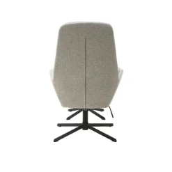 LykkeHome Fauteuils|Chris Relaxfauteuil met voetenbank gebroken wit