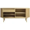 LykkeHome Dressoirs|Industriele Kasten|Christoffer dressoir naturel eikenhoutfineer 160cm
