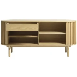 LykkeHome Dressoirs|Industriele Kasten|Christoffer dressoir naturel eikenhoutfineer 160cm