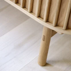 LykkeHome Industriele Kasten|Tv Meubels|Christoffer TV meubel naturel eikenhoutfineer 160cm