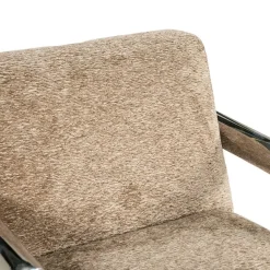 By Boo Fauteuils|Chromette Fauteuil Taupe met chrome