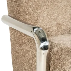 By Boo Fauteuils|Chromette Fauteuil Taupe met chrome