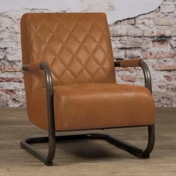 Tower living Fauteuils|Civo Fauteuil Bull cognac