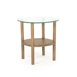 Eleonora Bijzettafels|Cleo Bijzettafel Lichtbruin 50cm