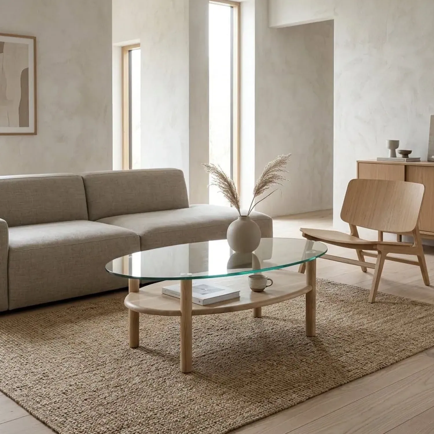 Eleonora Salontafels|Cleo Salontafel Naturel 101cm