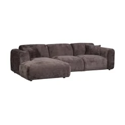 WOOOD Loungebanken|Cloud Chaise longue bank links chenille bruin