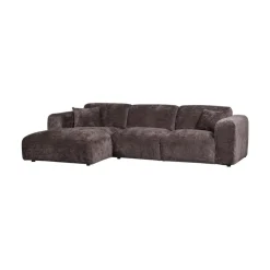 WOOOD Loungebanken|Cloud Chaise longue bank links chenille bruin