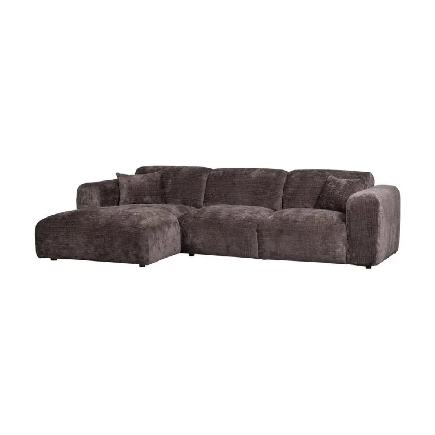 WOOOD Loungebanken|Cloud Chaise longue bank links chenille bruin