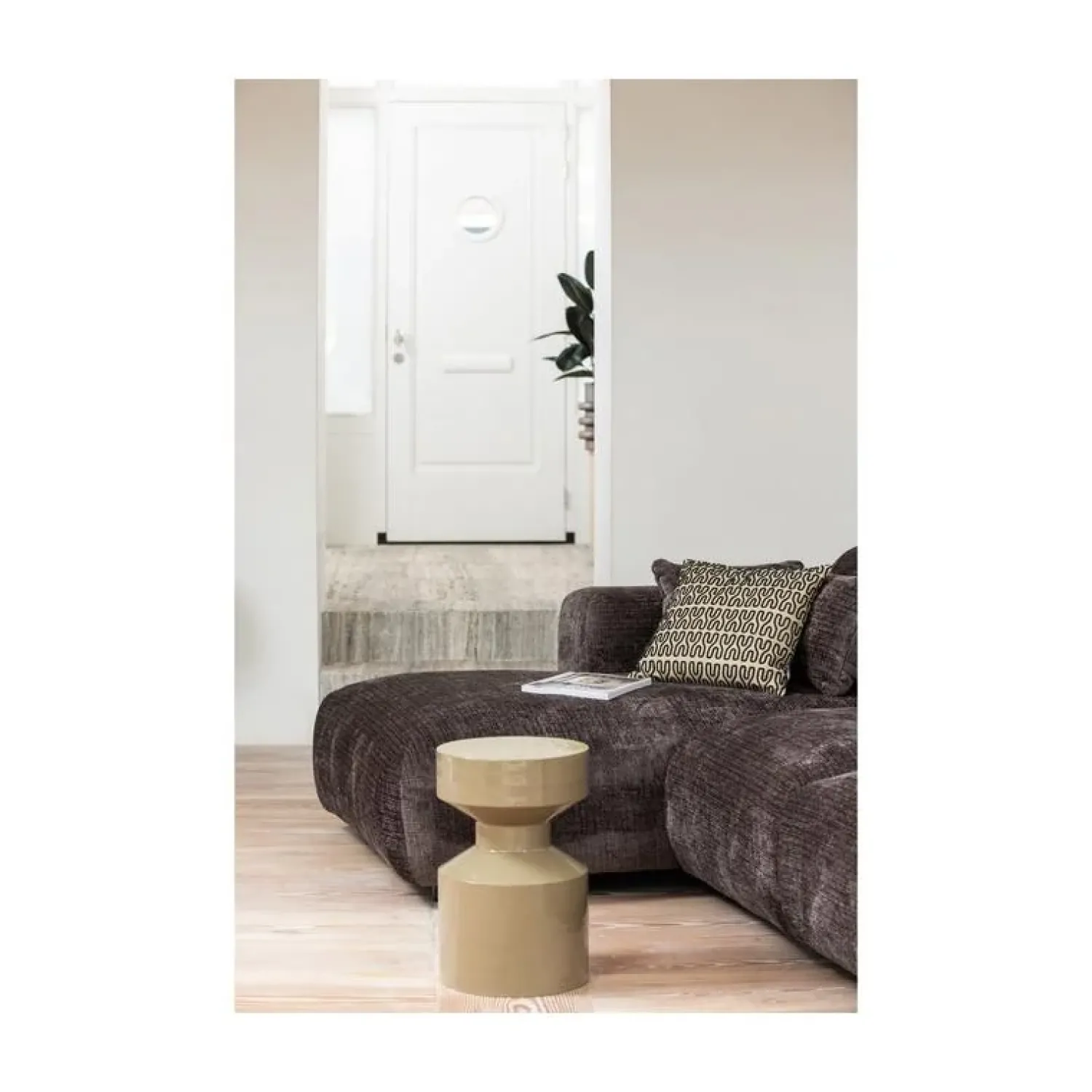 WOOOD Loungebanken|Cloud Chaise longue bank links chenille bruin