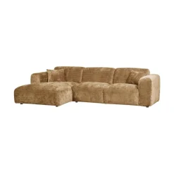 WOOOD Loungebanken|Cloud Chaise longue bank links chenille geel