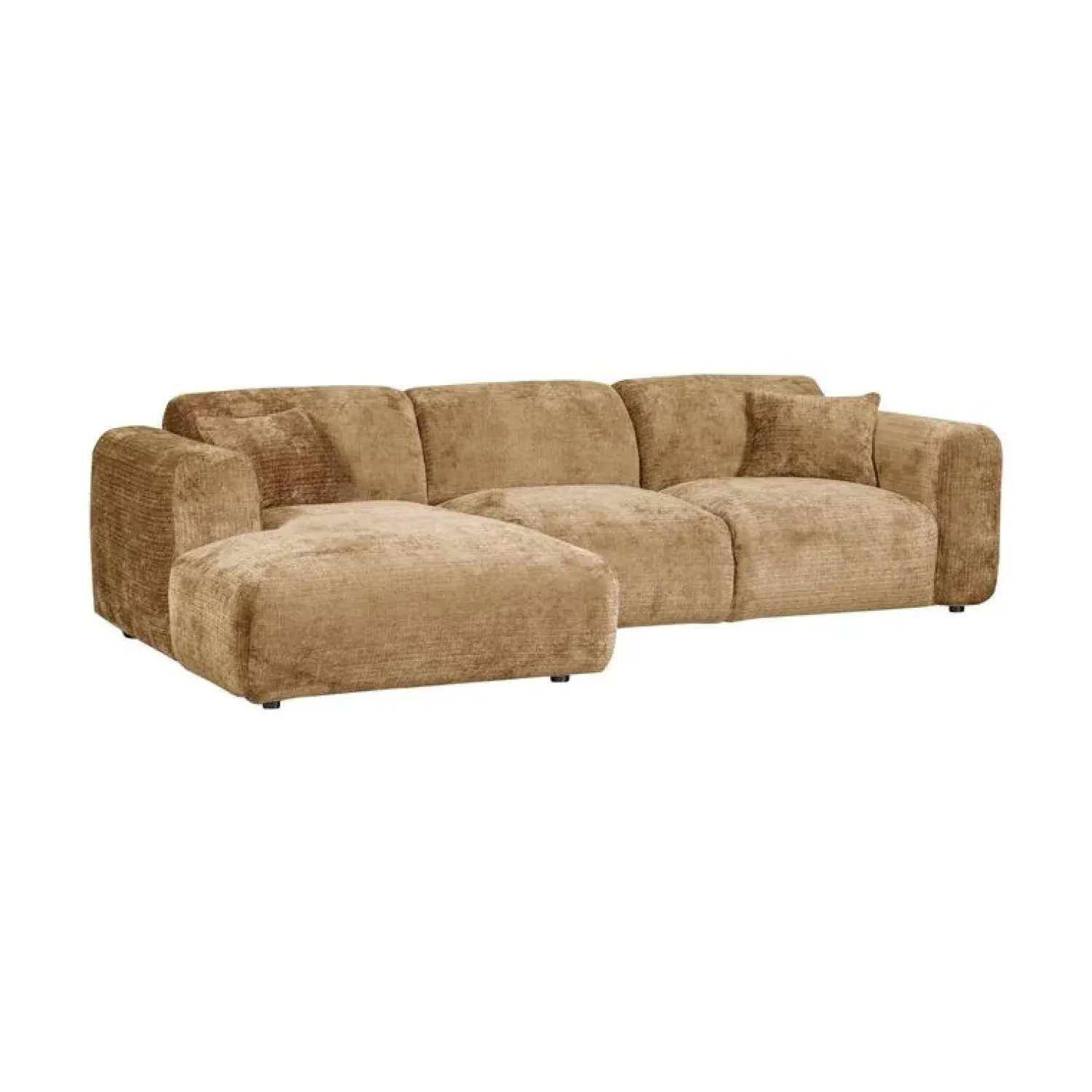 WOOOD Loungebanken|Cloud Chaise longue bank links chenille geel