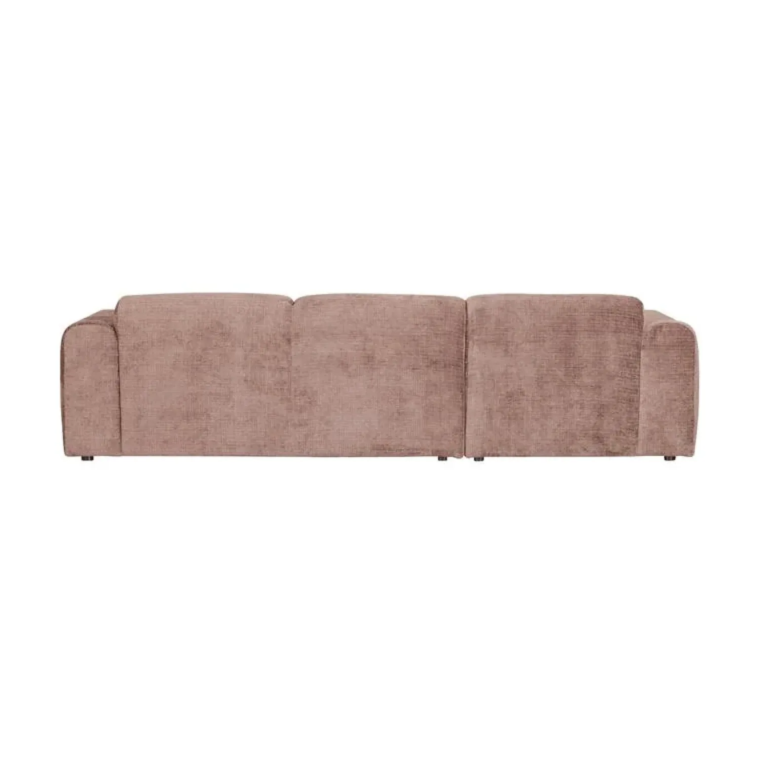 WOOOD Loungebanken|Cloud Chaise longue bank links chenille taupe/roze