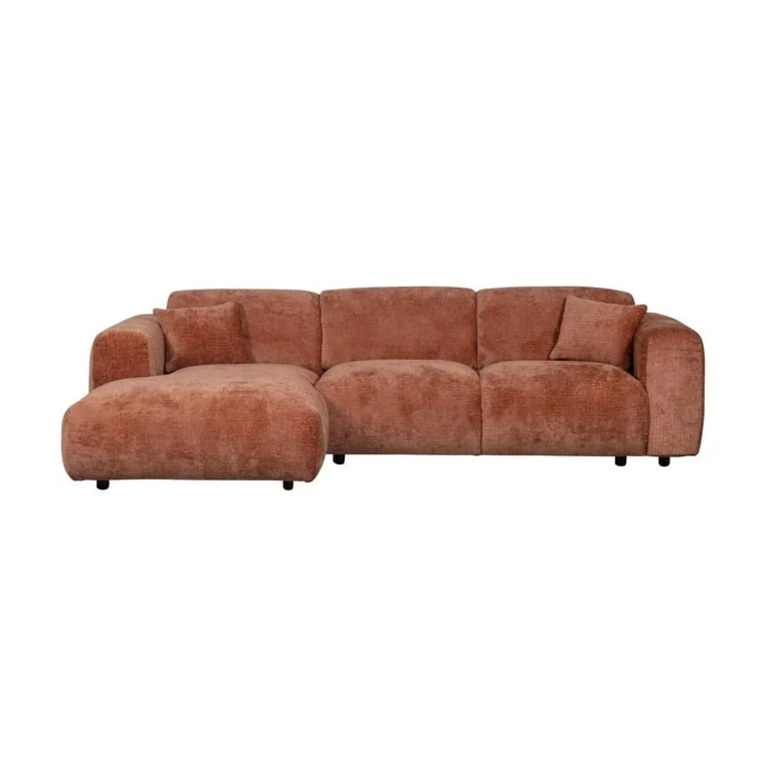 WOOOD Loungebanken|Cloud Chaise longue bank links chenille terracotta